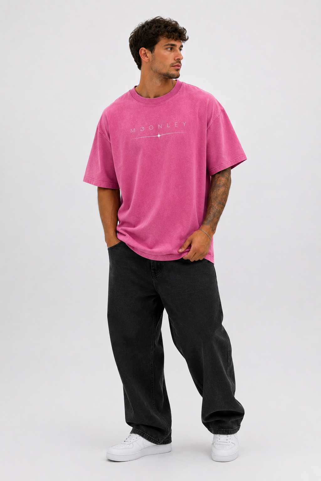 Essential Snow Washed Oversized Tee