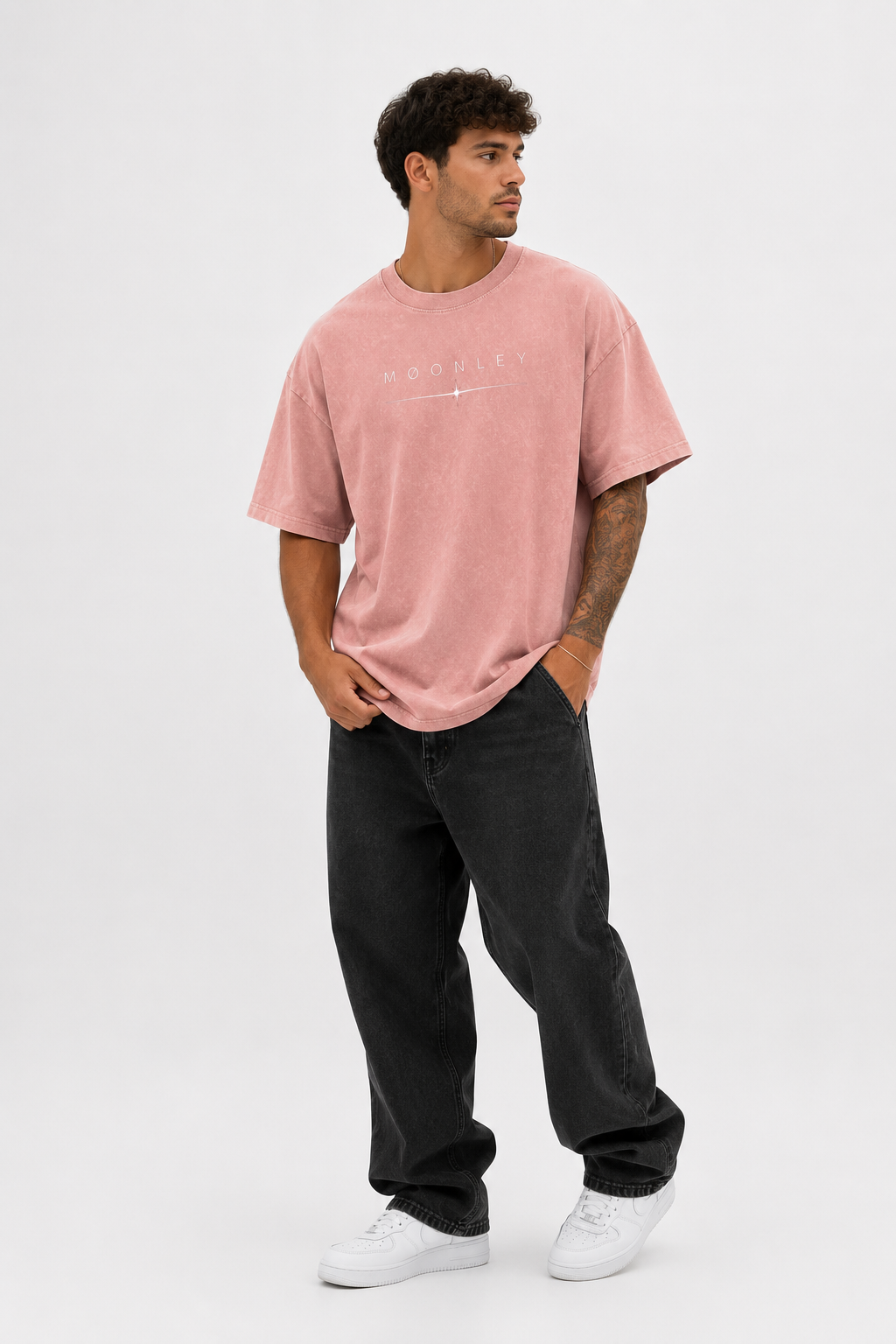 Essential Snow Washed Oversized Tee