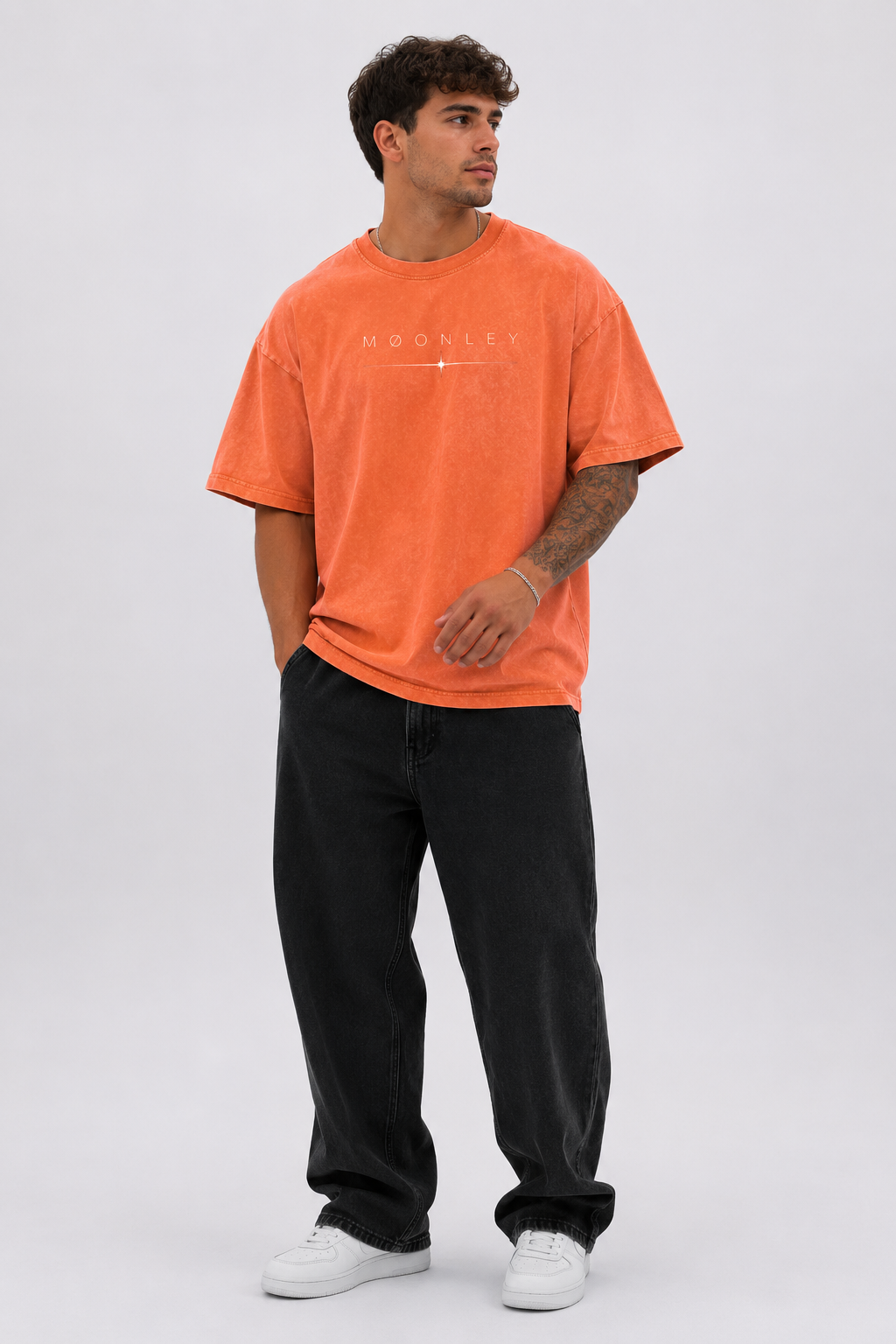 Essential Snow Washed Oversized Tee